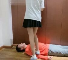 【柚子姐】小白鞋全体重踩踏/sp bf19144