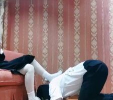 【汐汐】小白鞋原味棉袜辱狗 bf21924