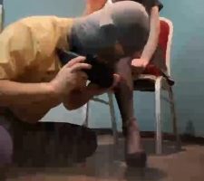 【小乔】学生主首调-黑丝舔/踩踏转胯 bf30150