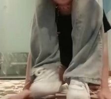 【爱可呀】大学生S-白袜超脏白鞋气味羞辱 bf31603