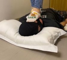 【子橘】原味白船袜全体重踩脸 bf32681