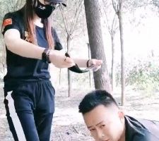 【郡主大人】户外-强行捆绑袜子塞嘴鞭打【双视角版】 bf33004