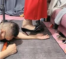 【冰诺】超细高跟碾压踩手臂 bf40999