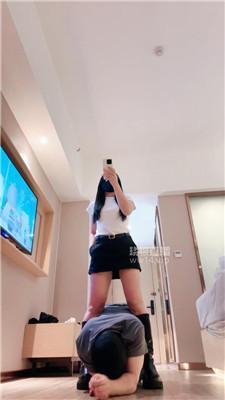 【妮蔻】长靴原味白船袜踩踏-气味辱 JS250923-29