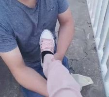 【巴莉女王】假期户外溜贱狗 bf12005