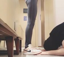 【美娜格格】瑜伽教练AJ白袜+黑丝辱狗 bf21261