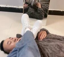 【惜沫】小白鞋白袜辱脚垫 bf21257