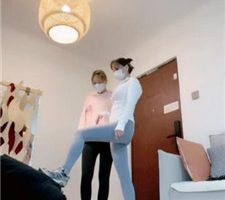 【茹雪】运动完和素人闺蜜虐家奴 bf36730