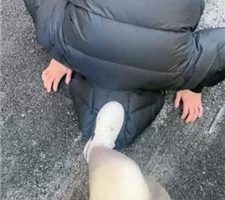 【酒鸽】大冬天户外遛狗虐 JS231225-18