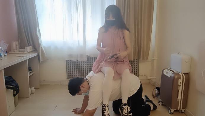 【妖妖定制】驯服野生小马 被学生小主当马骑 YC-240709-3