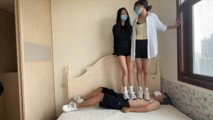 【橘野家素人原创】大一双素人女主踩踏 YC-240912-3